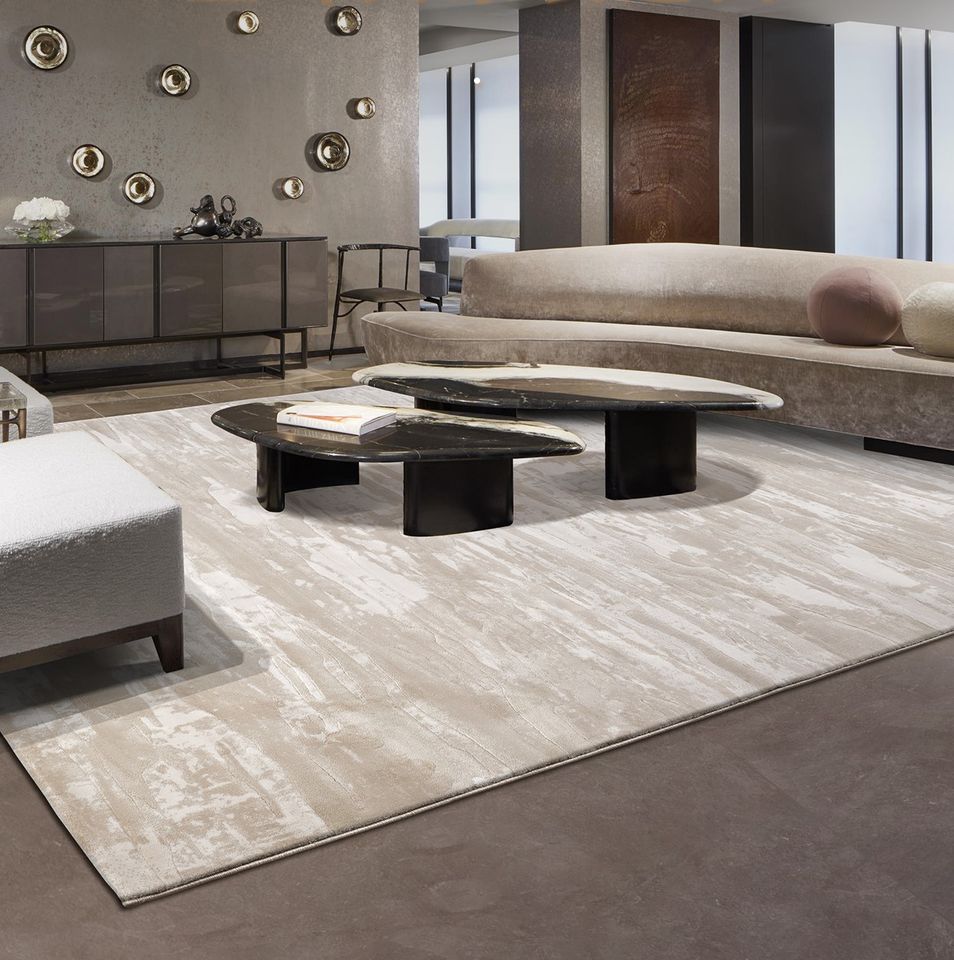 พรม MJhomedesigns Italian Light Luxury 33190A ขนาด 160 x 230 ซม. น้ำตาล_3