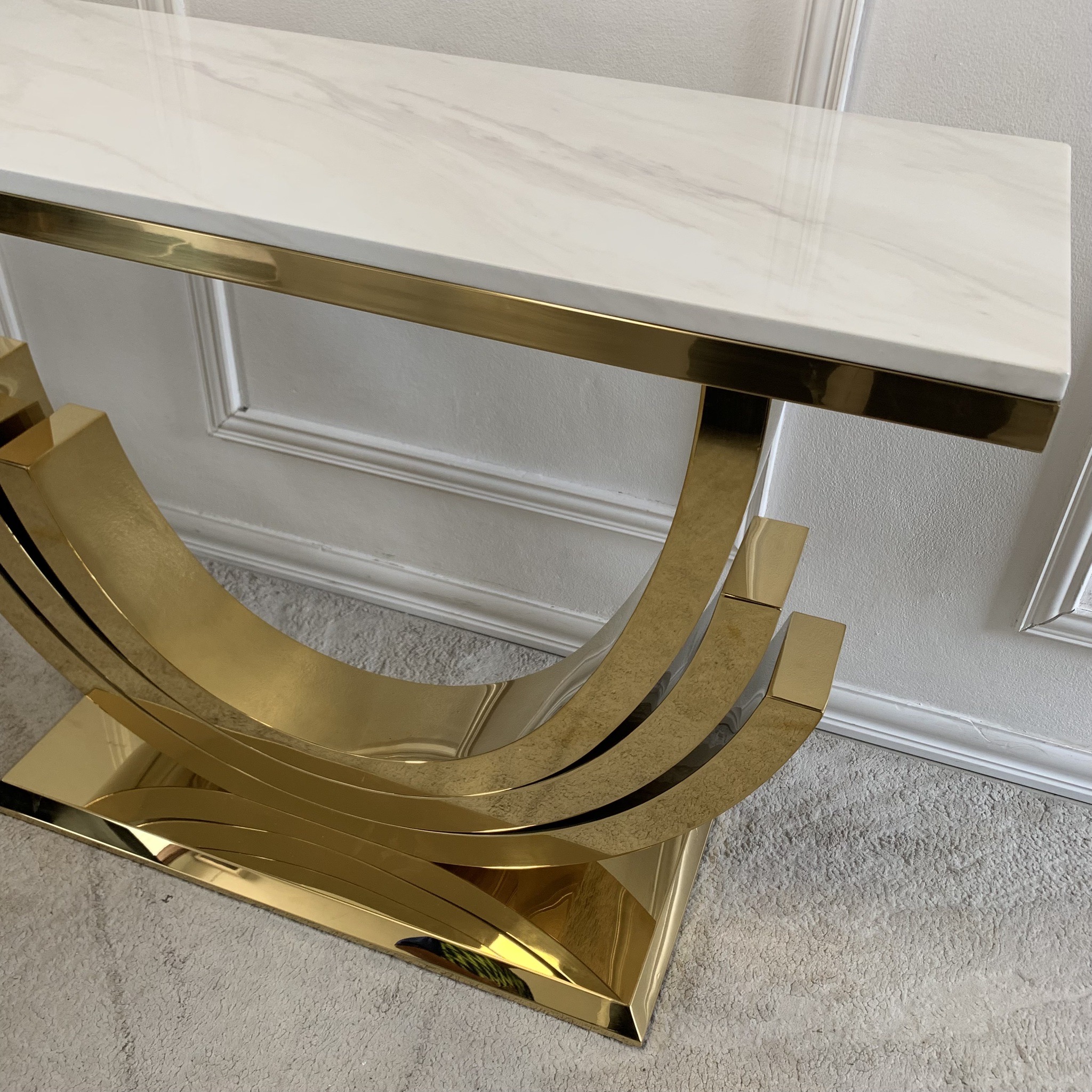 โต๊ะคอนโซล MJhomedesigns TB1213 สีขาว L120xW40xH80 cm