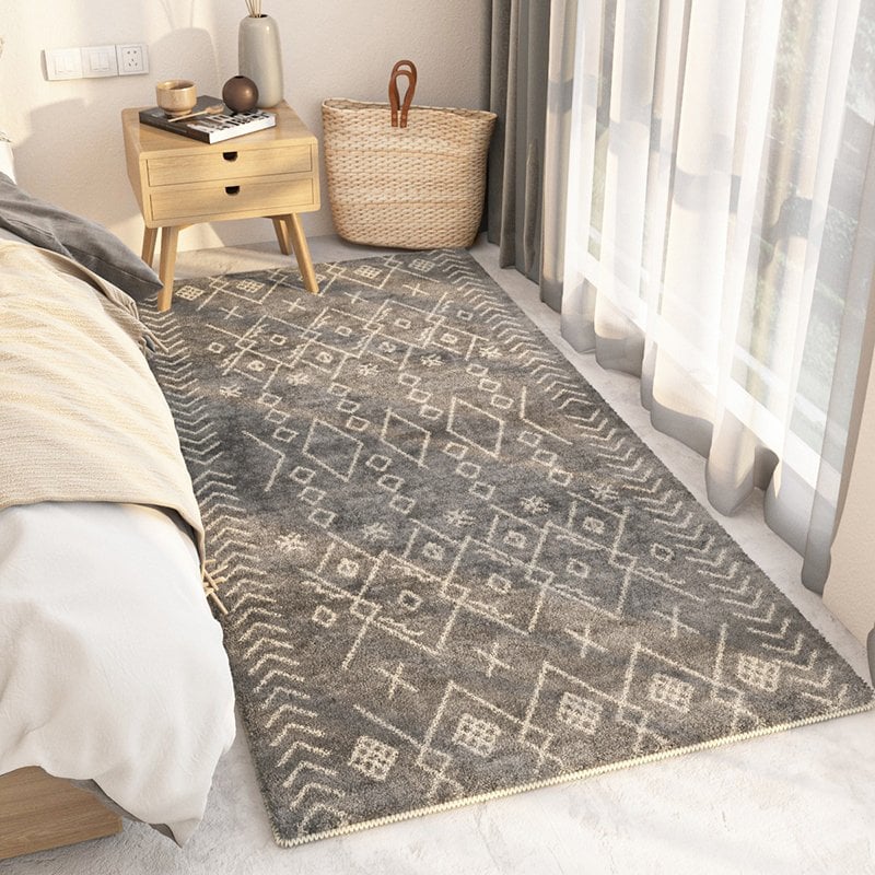 พรม MJhomedesigns Bedside Carpets 80 x 160 cm ดำ_6