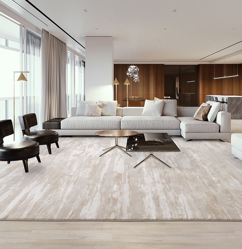 พรม MJhomedesigns Italian Light Luxury 33190A ขนาด 160 x 230 ซม. น้ำตาล_7