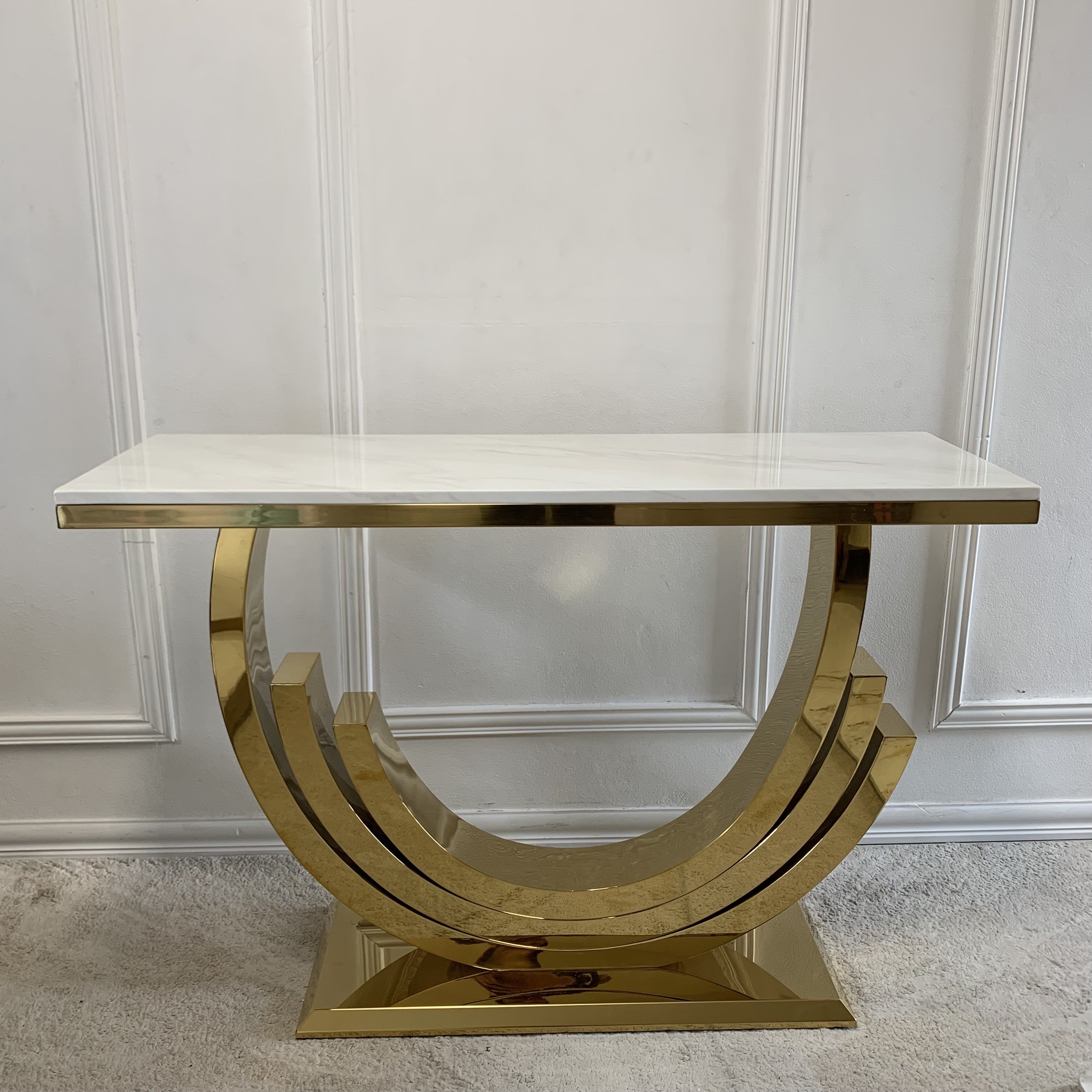 โต๊ะคอนโซล MJhomedesigns TB1213 สีขาว L120xW40xH80 cm