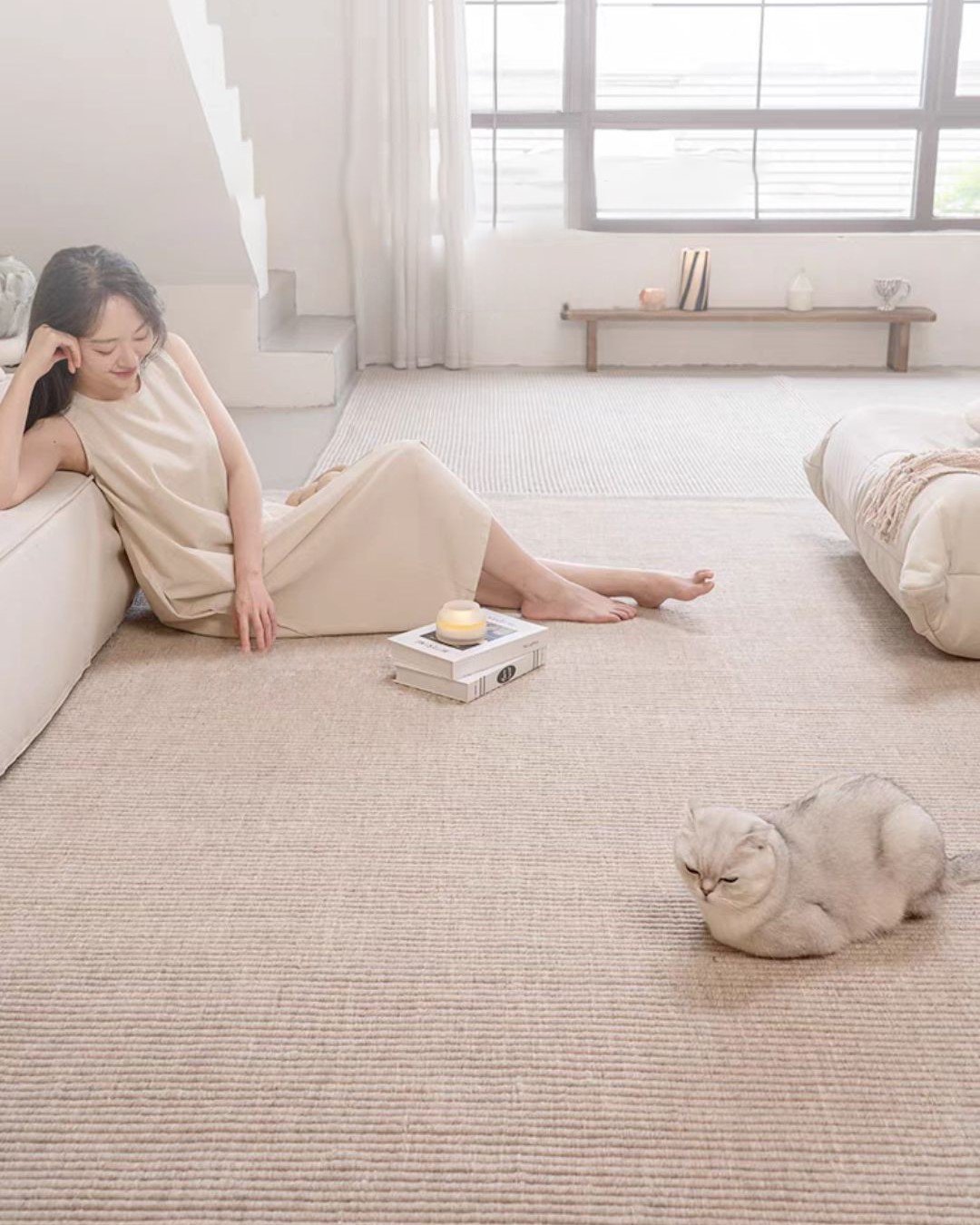 พรม MJhomedesigns Silence Series - JISE-02 ขนาด 160 x 230 ซม. น้ำตาล_4