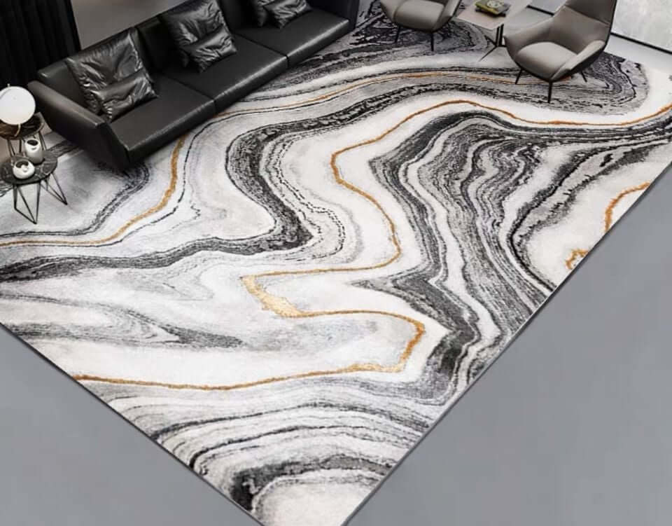 พรม MJhomedesigns Soft Carpet 10 ขนาด 120 x 160 ซม. เทา