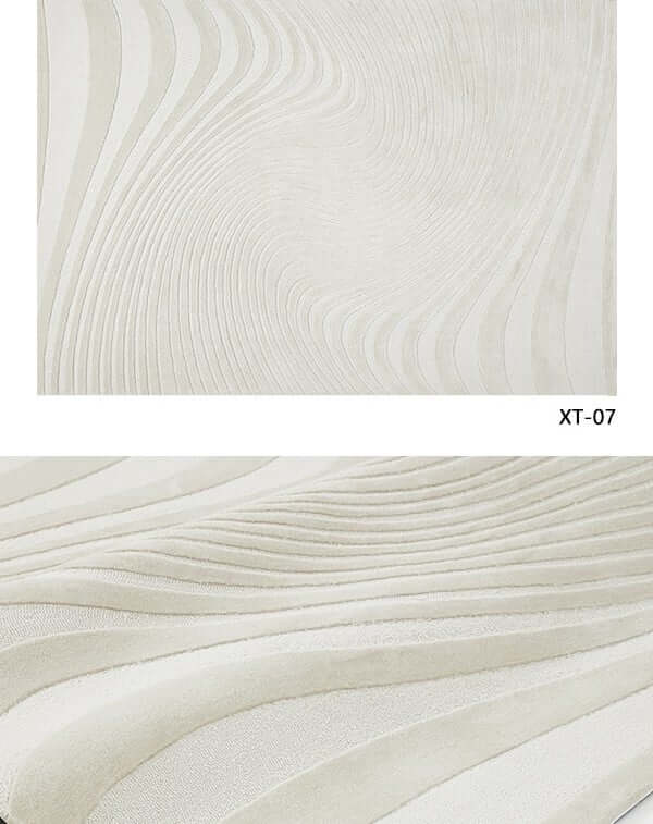 พรม MJhomedesigns Line Series XT-07 ขนาด 120 x 160 ซม. ครีม