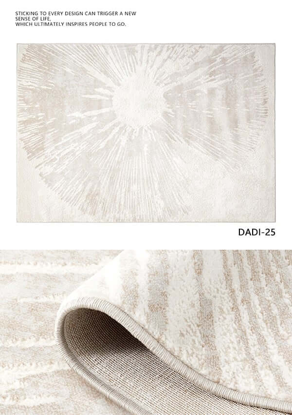 พรม MJhomedesigns Premium Carpet 94 DD25 ขนาด 160 x 230 ซม. ครีม