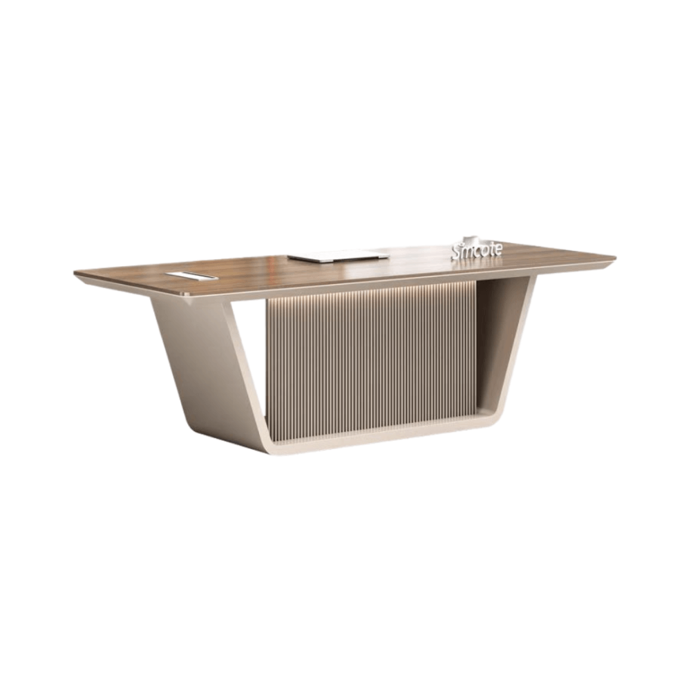 โต๊ะทำงาน MJhomedesigns TB682 สีน้ำตาล L200xW88xH75 cm 