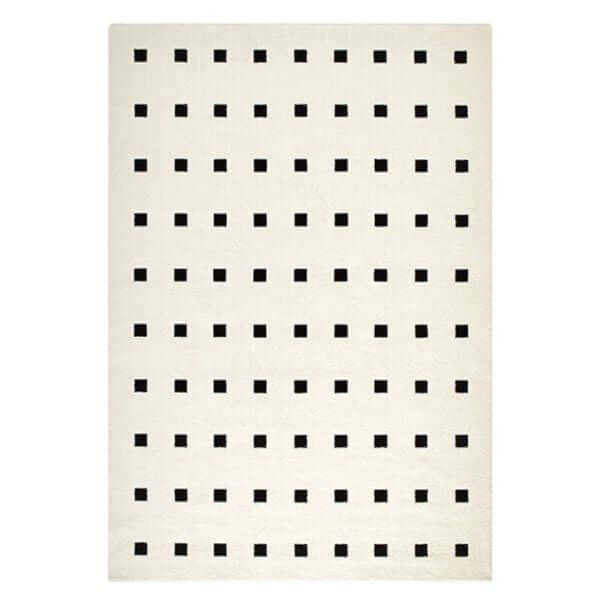 พรม MJhomedesigns Black Grid Series ขนาด 160 x 230 ซม. ครีม