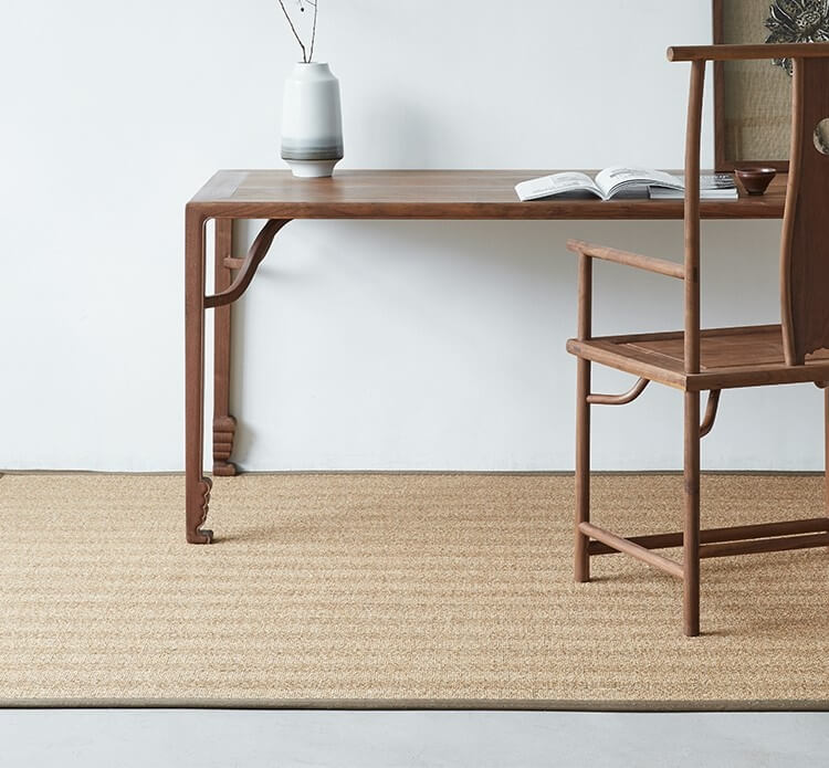 พรม MJhomedesigns Fishbone Series 100x150 ซม. น้ำตาล