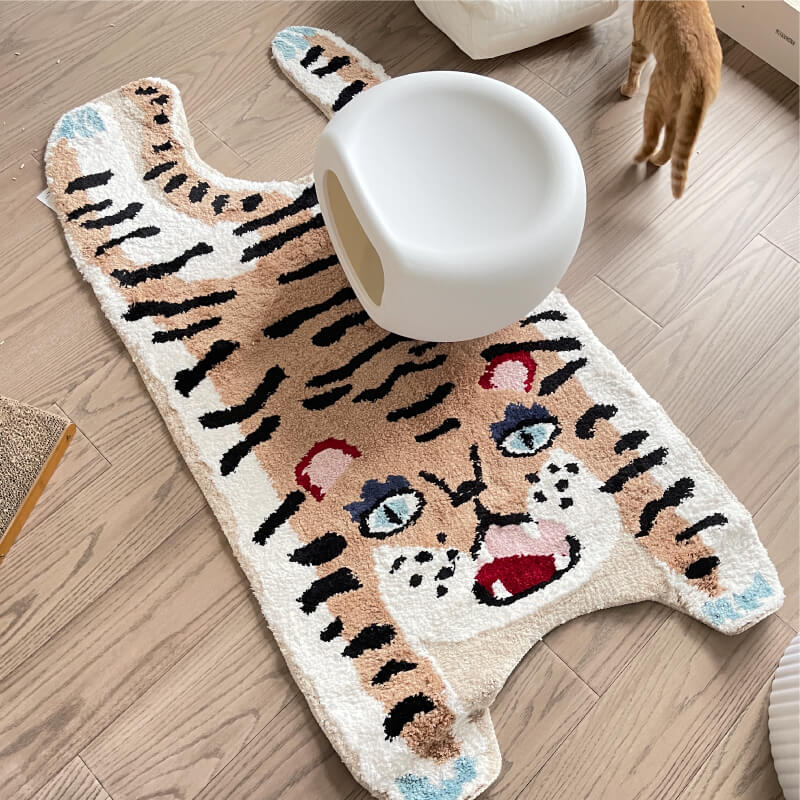 พรมเสือข้างเตียง MJhomedesigns ขนาด 84 x 164 ซม. น้ำตาล