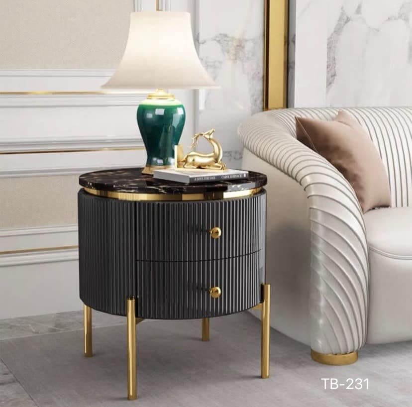 โต๊ะข้างเตียง MJhomedesigns TB231 ดำ L52xW52xH52 cm_1