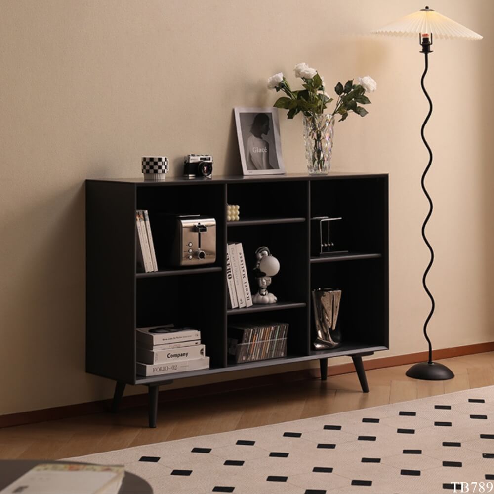 ตู้เก็บของ MJhomedesigns TB789.1 สีเทาเข้ม L100xW32xH85 cm