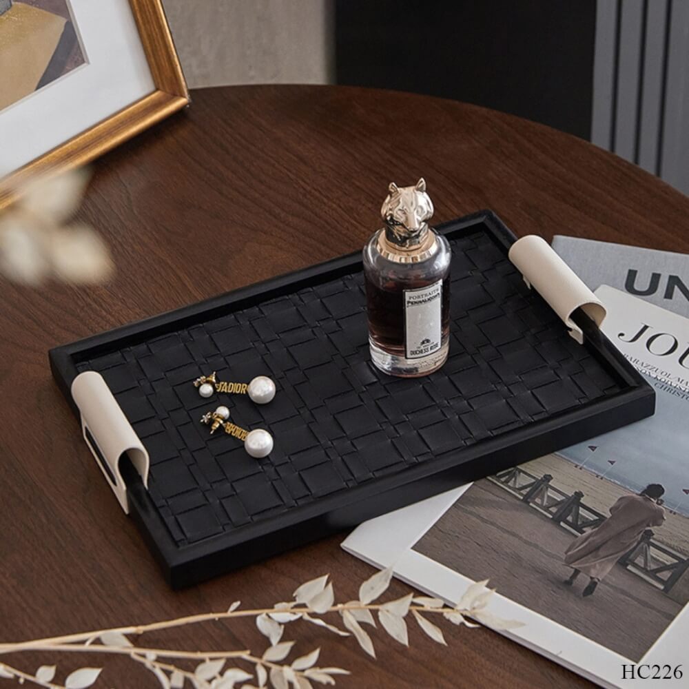 ถาดเก็บของ MJhomedesigns HC226 สีดำ L30xW20xH5 cm_1