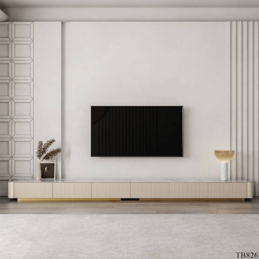 ตู้วางทีวี MJhomedesigns TB826 สีครีม L240xW26xH40 cm