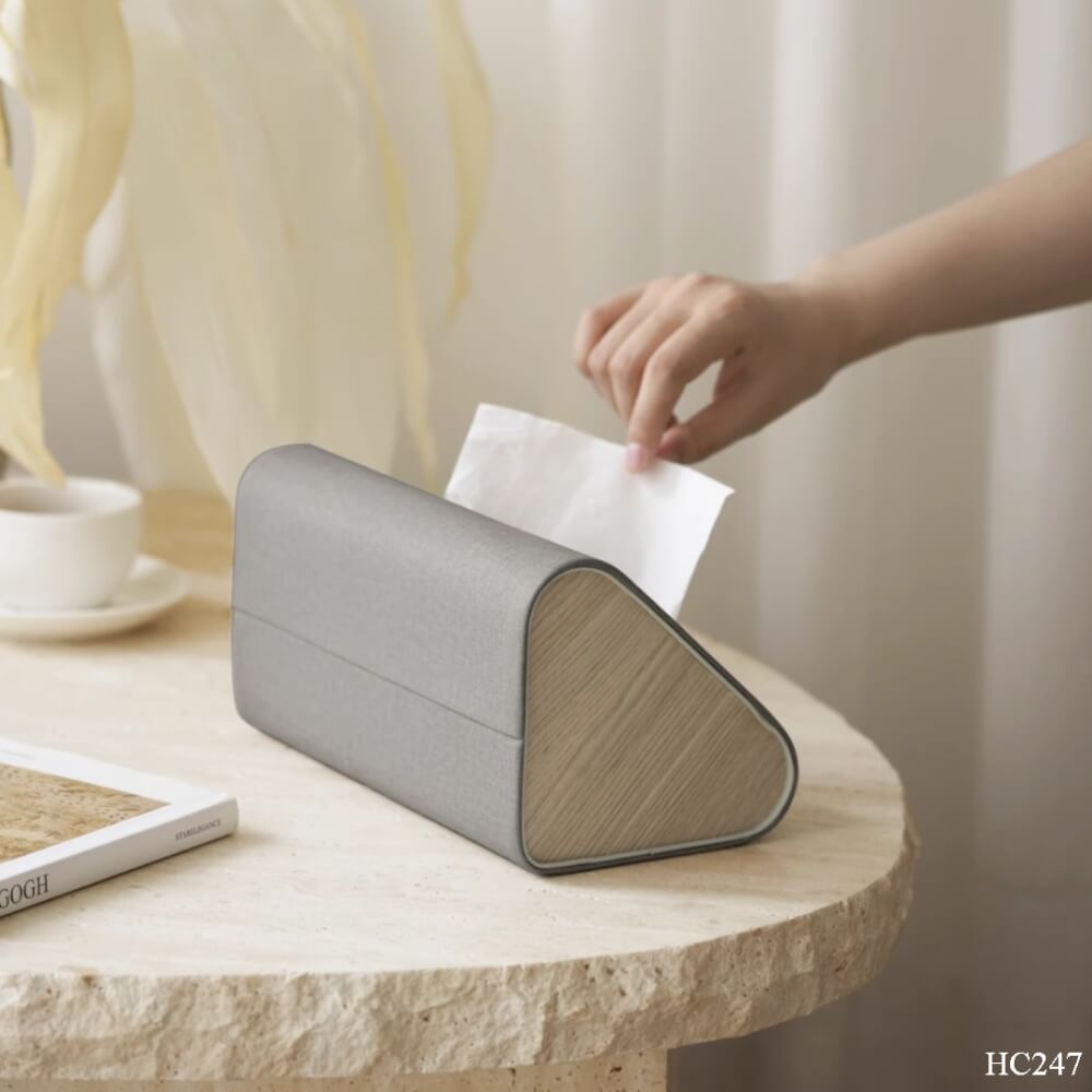 กล่องใส่ทิชชู MJhomedesigns HC247 สีเทา L24xW12xH13 cm_1