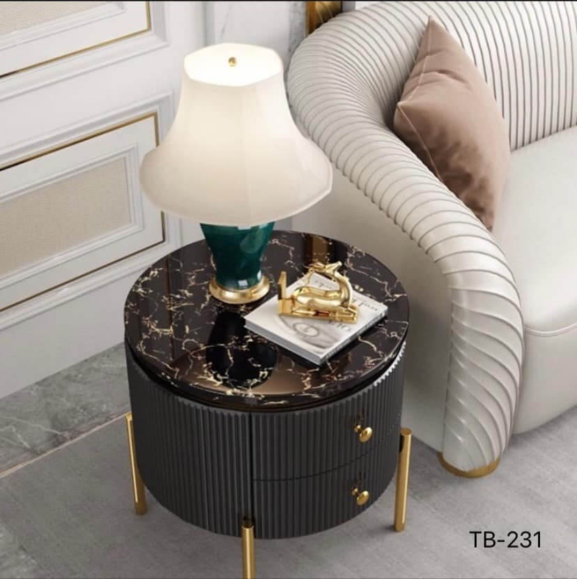 โต๊ะข้างเตียง MJhomedesigns TB231 ดำ L52xW52xH52 cm_2