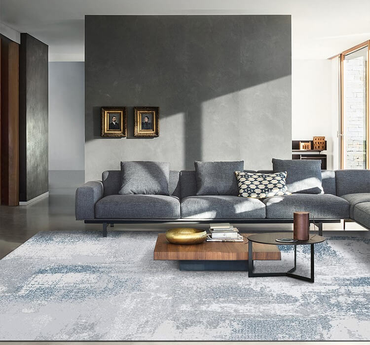 พรม MJhomedesigns Soft Style Carpet 06 ขนาด 120 x 160 ซม. เทา