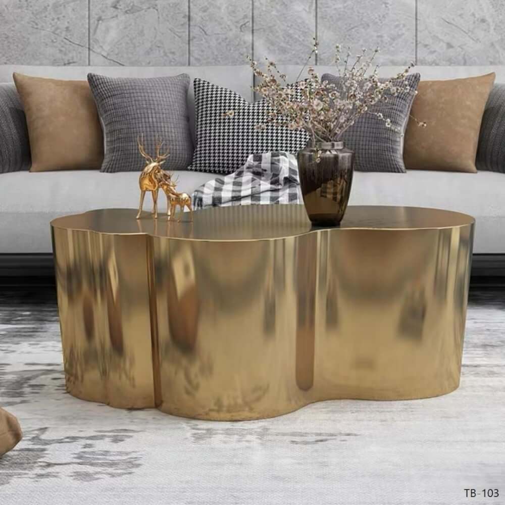 โต๊ะกลาง MJhomedesigns TB-103 สีทอง L130xW70xH40 cm