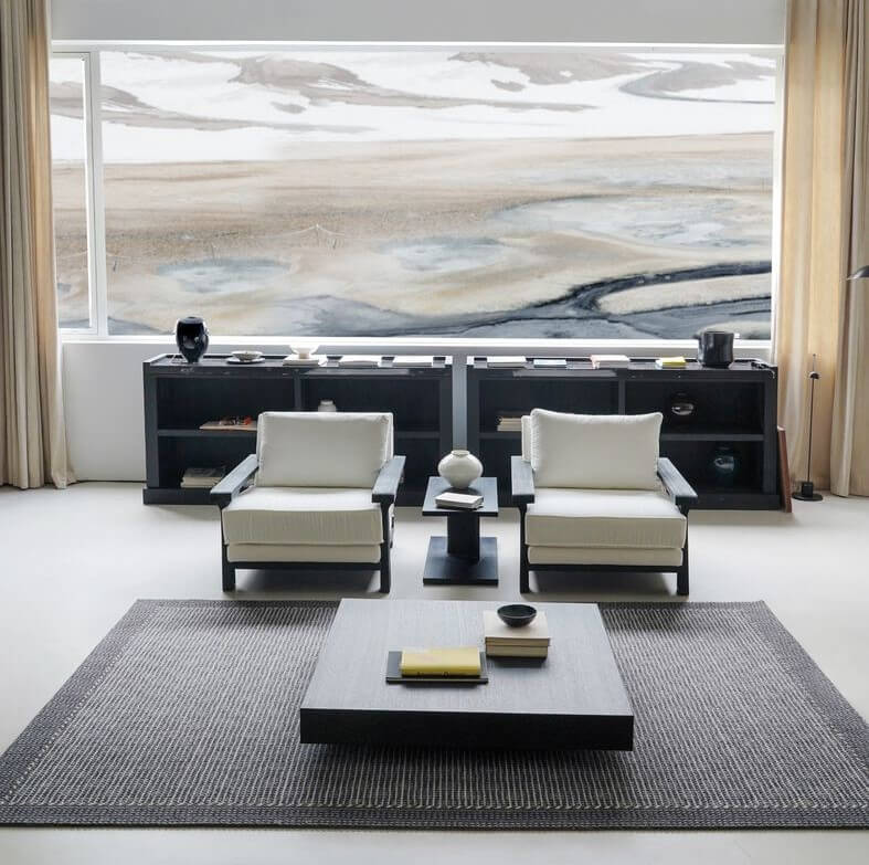 พรม MJhomedesigns The Nomad Series ขนาด 140 x 200 ซม. ดำ