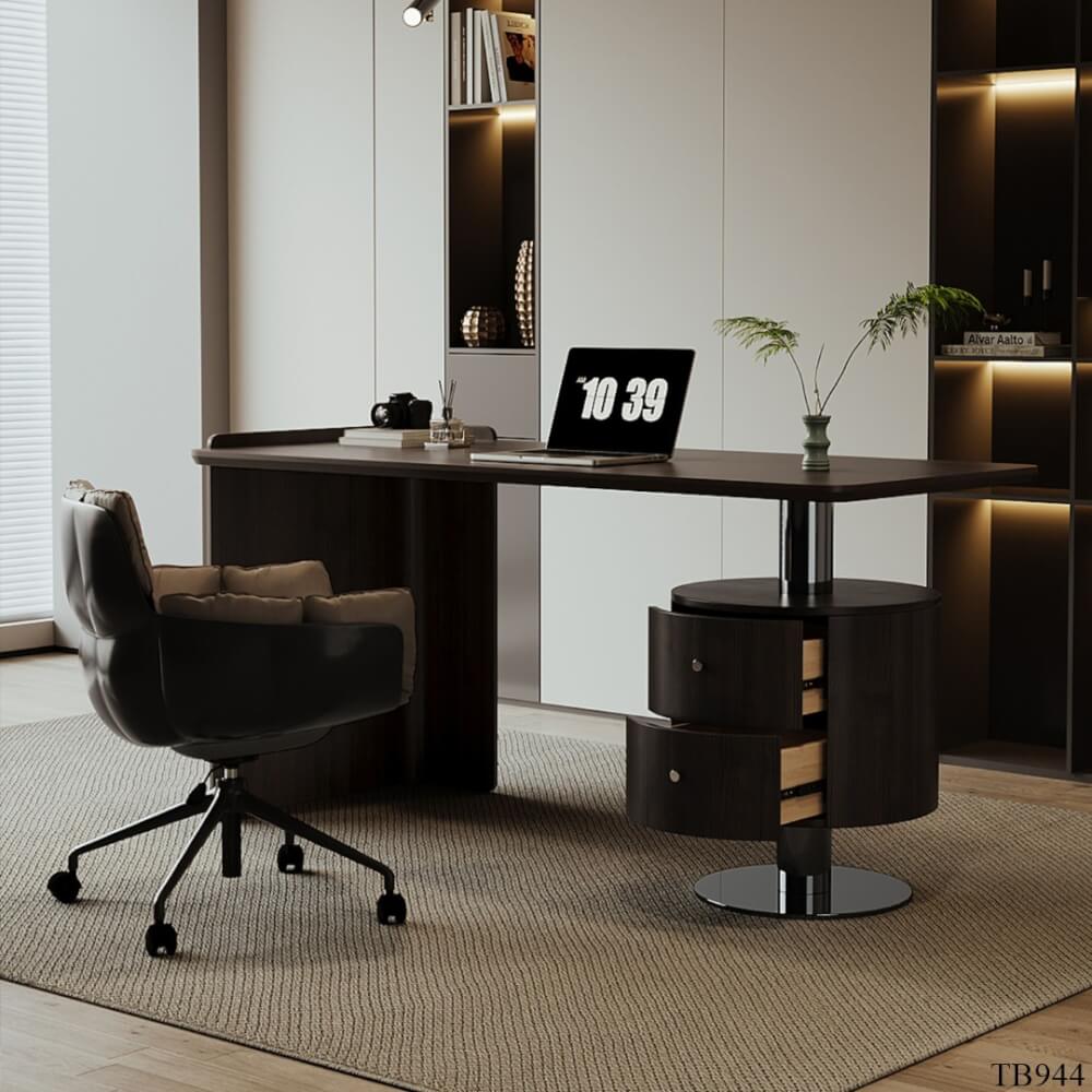 โต๊ะทำงาน MJhomedesigns TB944 สีน้ำตาล L140xW70xH75 cm 