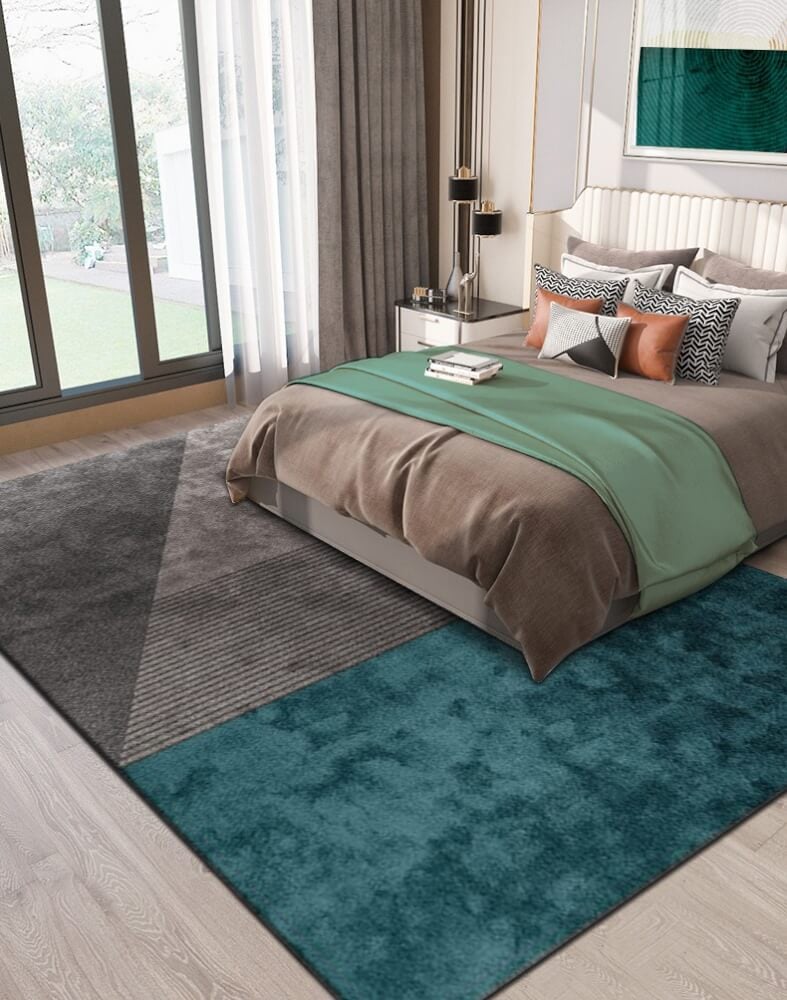 พรม MJhomedesigns Premium Nylon Carpet 01GR ขนาด 160 x 230 ซม. เทา-เขียว