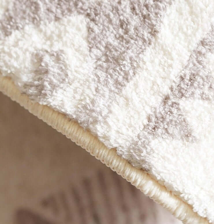 พรม MJhomedesigns Bedside Carpets 80 x 160 cm ครีม V.1