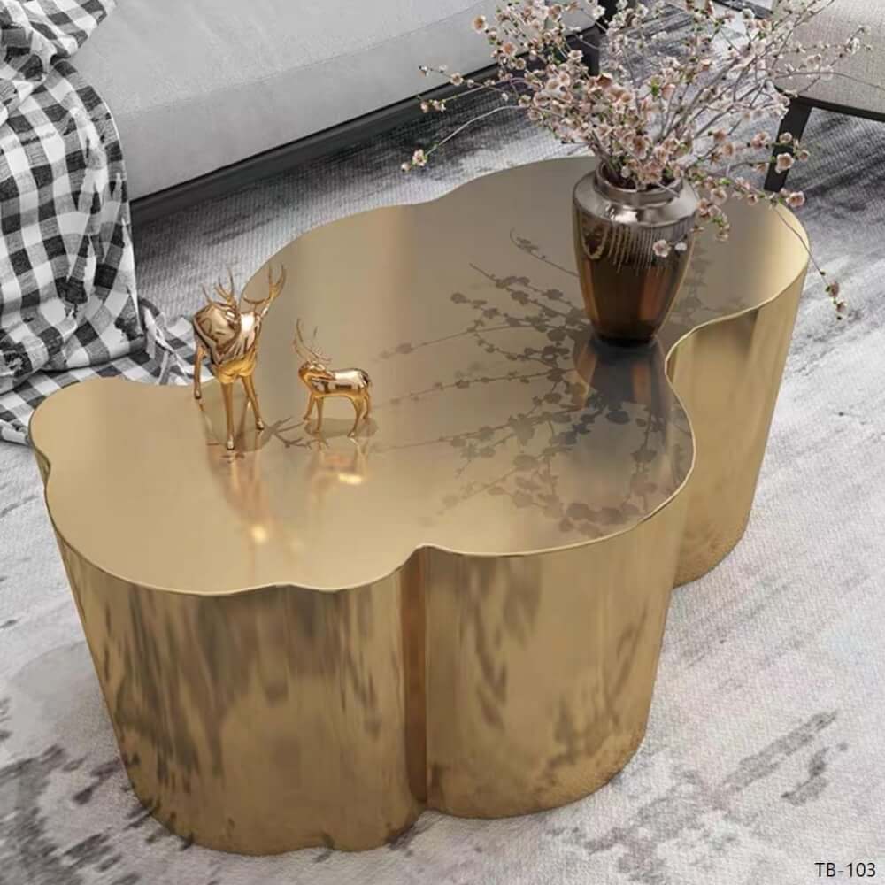 โต๊ะกลาง MJhomedesigns TB-103 สีทอง L130xW70xH40 cm