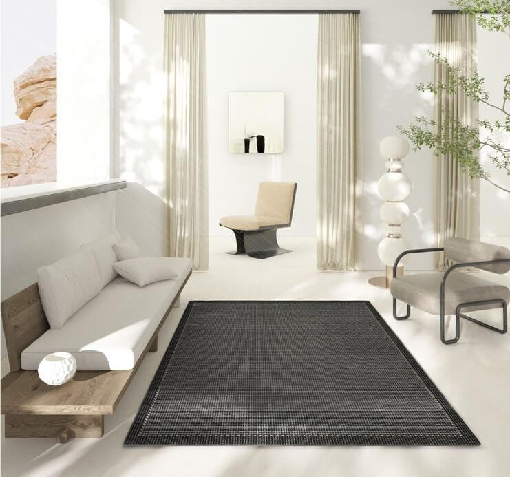 พรม MJhomedesigns The Nomad Series ขนาด 140 x 200 ซม. ดำ