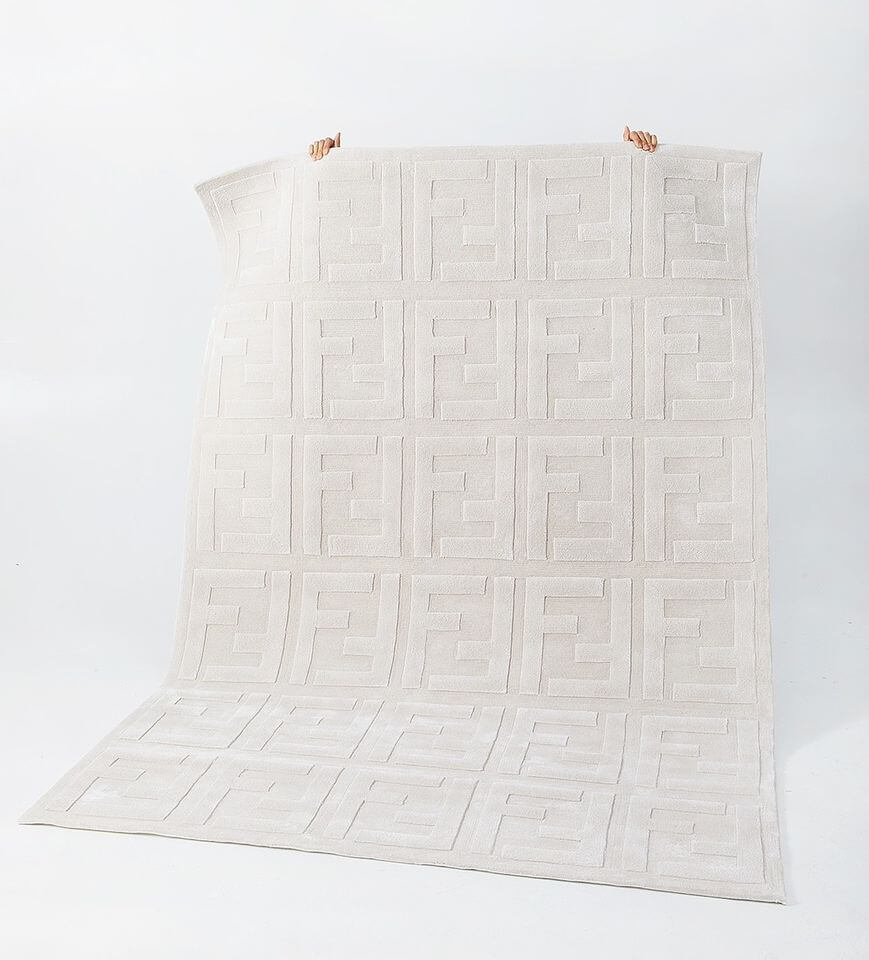 พรม MJhomedesigns Custom made carpet, Acrylic material 4.5lbs ขนาด 160 x 230 ซม. ครีม