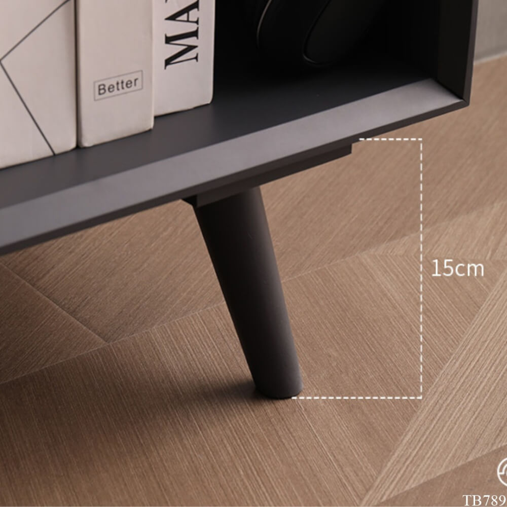 ตู้เก็บของ MJhomedesigns TB789.1 สีเทาเข้ม L100xW32xH85 cm
