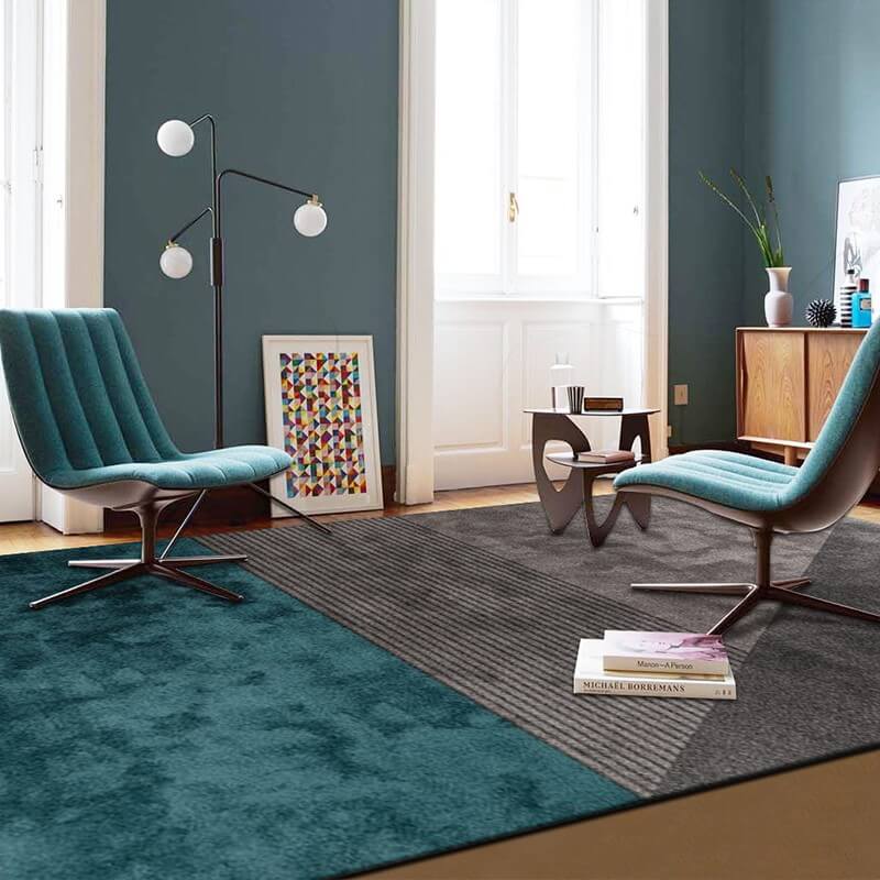 พรม MJhomedesigns Premium Nylon Carpet 01GR ขนาด 160 x 230 ซม. เทา-เขียว