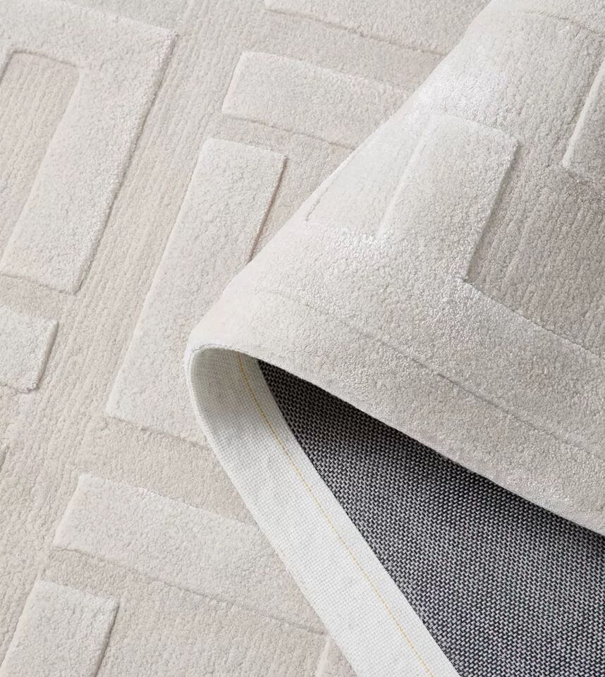 พรม MJhomedesigns Custom made carpet, Acrylic material 4.5lbs ขนาด 160 x 230 ซม. ครีม