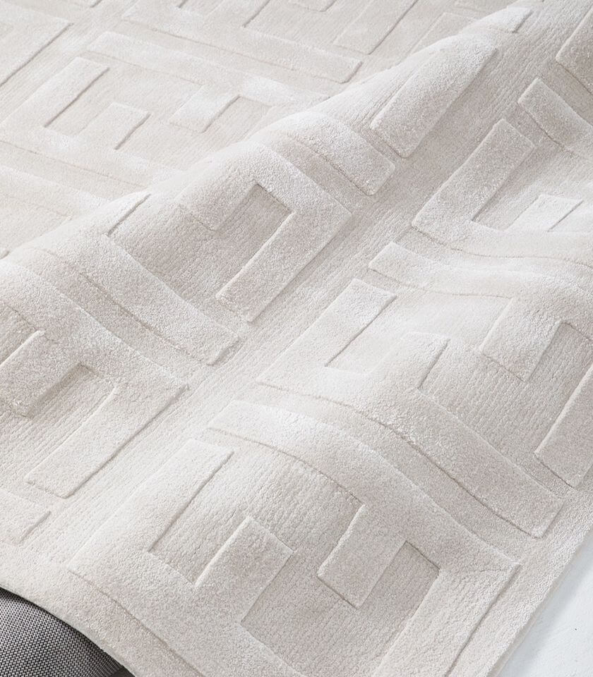 พรม MJhomedesigns Custom made carpet, Acrylic material 4.5lbs ขนาด 160 x 230 ซม. ครีม