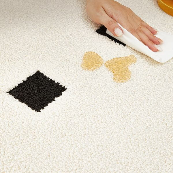 พรม MJhomedesigns Black Grid Series ขนาด 160 x 230 ซม. ครีม