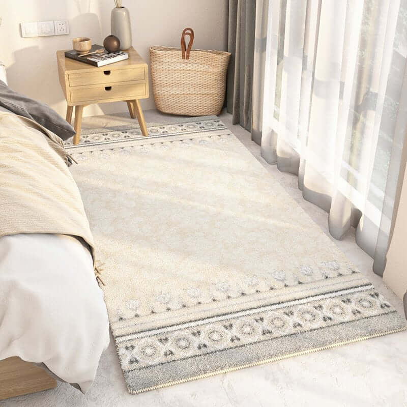 พรม MJhomedesigns Bedside Carpets 80 x 160 cm ครีม V.1