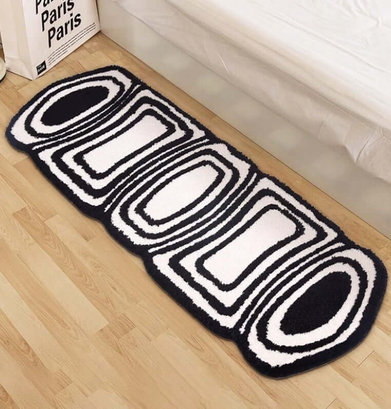 พรม MJhomedesigns Bedside Carpet 60 50 x 160 ซม. ขาว V2