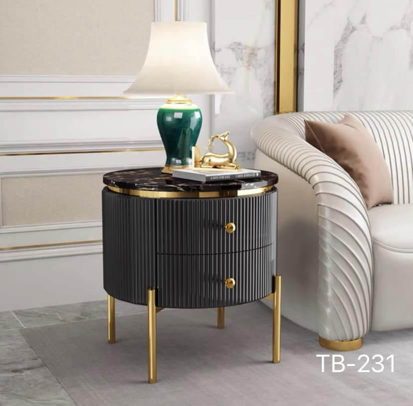 โต๊ะข้างเตียง MJhomedesigns TB231 ดำ L52xW52xH52 cm_3