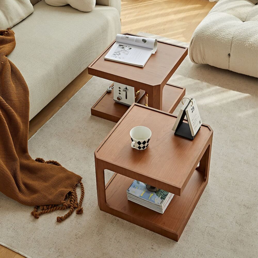 โต๊ะข้าง MJhomedesigns TB1185 สีน้ำตาล L50xW50xH40 cm_5