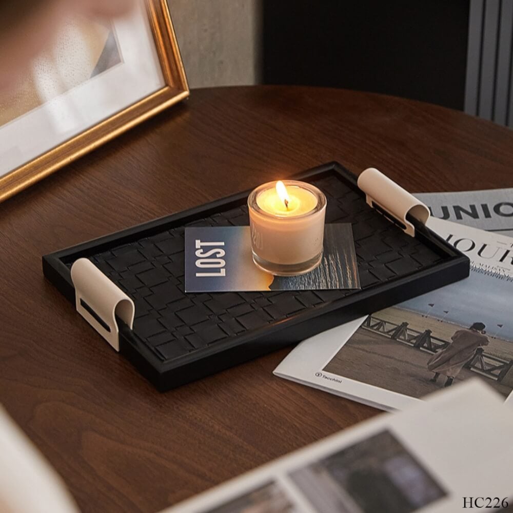 ถาดเก็บของ MJhomedesigns HC226 สีดำ L30xW20xH5 cm_4