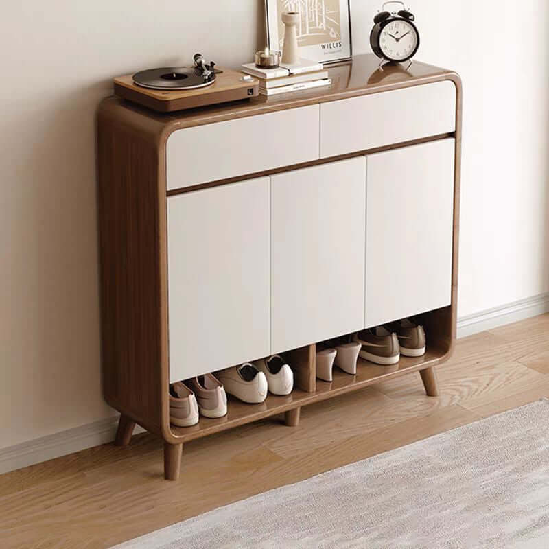 ตู้วางรองเท้า MJhomedesigns DC949 สีน้ำตาล L100xW32xH112 cm_3