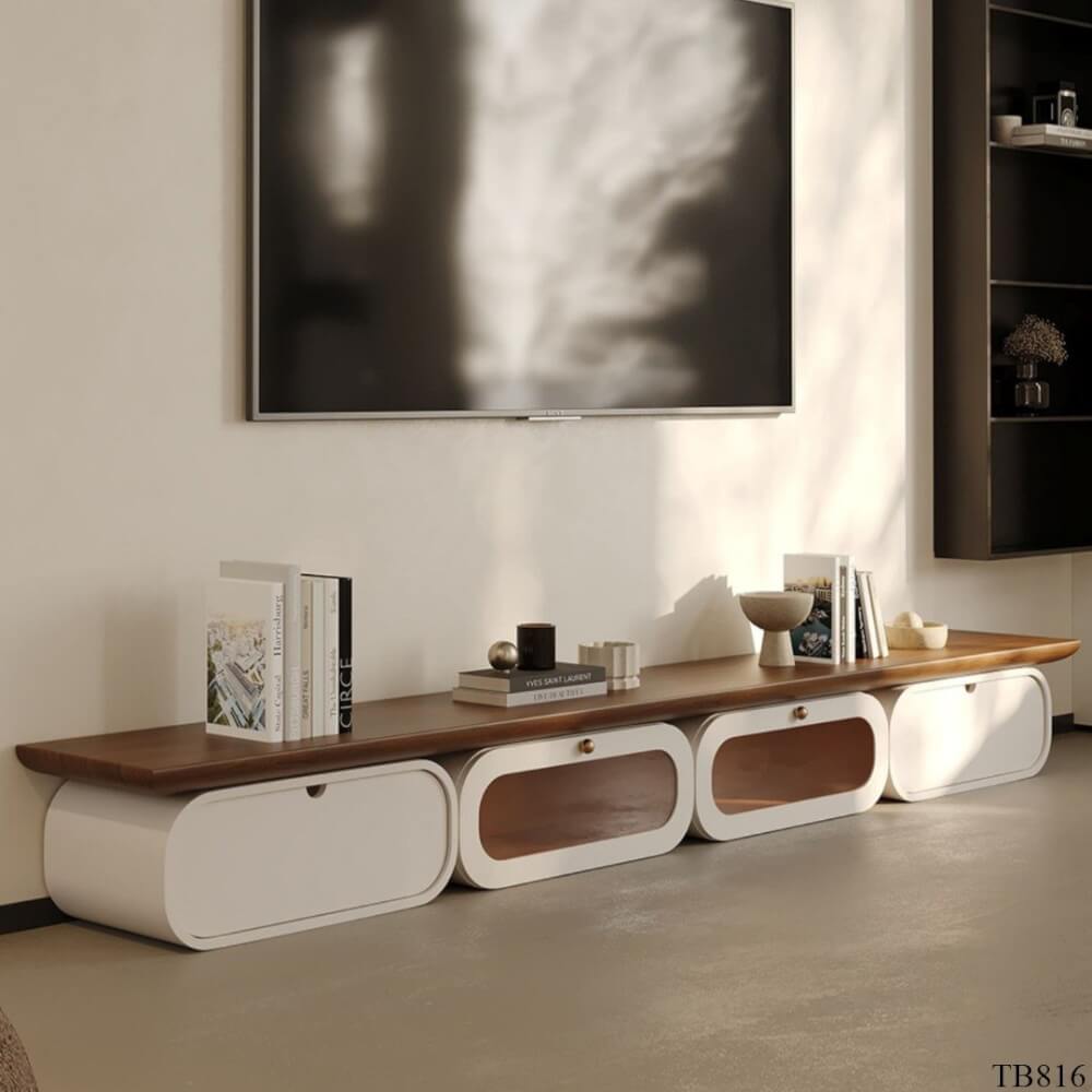 ตู้วางทีวี MJhomedesigns TB816 สีครีม L240xW34xH28 cm
