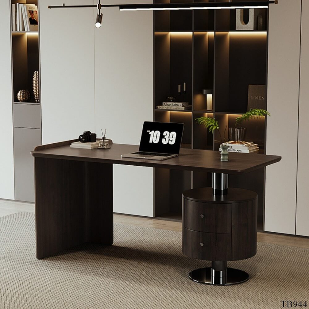 โต๊ะทำงาน MJhomedesigns TB944 สีน้ำตาล L140xW70xH75 cm 
