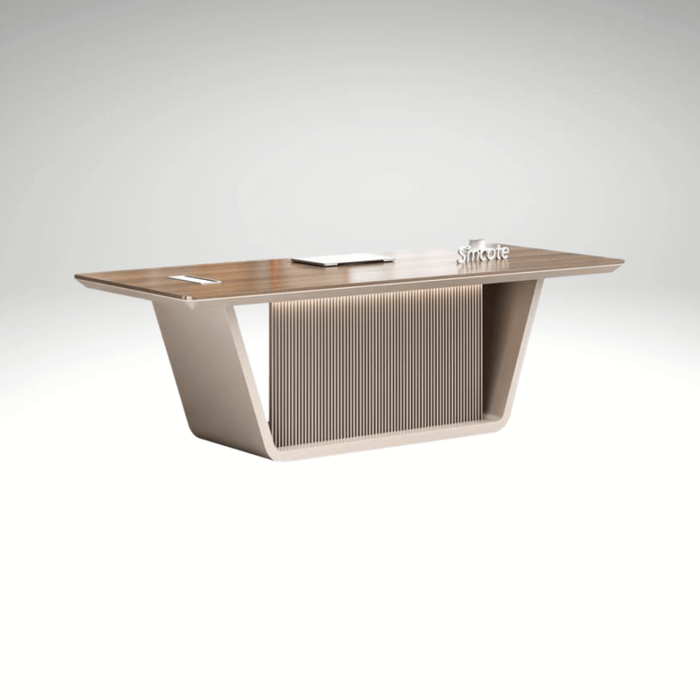 โต๊ะทำงาน MJhomedesigns TB682 สีน้ำตาล L200xW88xH75 cm 