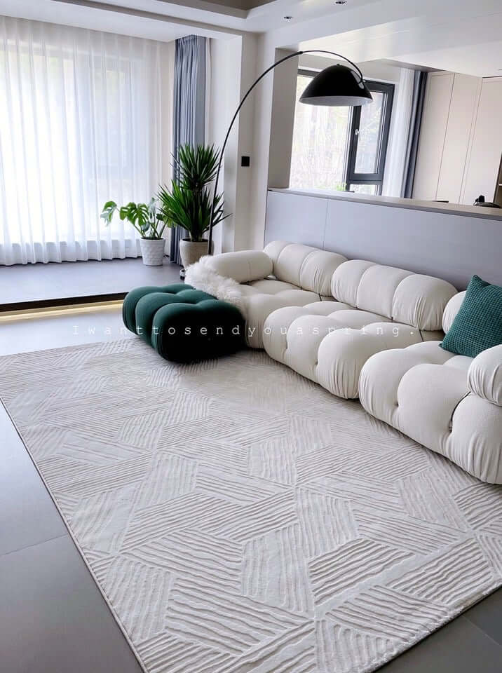 พรม MJhomedesigns Raphael Series STRH-02 ขนาด 160 x 230 ซม. ครีม