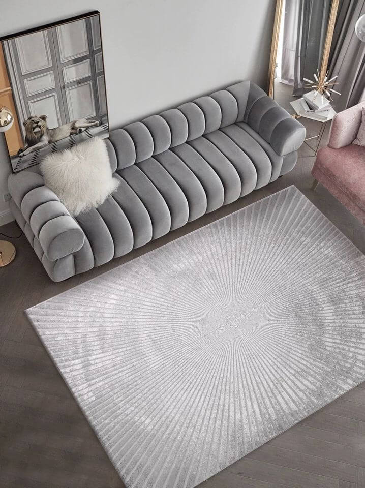 พรม MJhomedesigns California Series (B 03G) ขนาด 160 x 230 ซม. เทา