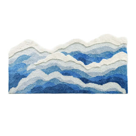 พรม MJhomedesigns Bedside Carpet 15 80x155 ซม. ฟ้า_0