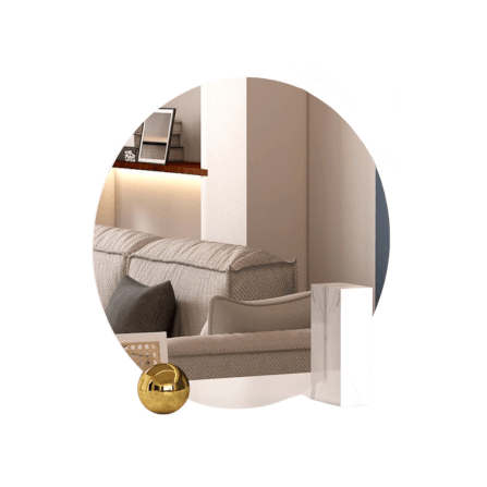 กระจกสำหรับตกแต่ง MJhomedesigns DC517 L50xH50 cm_0