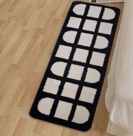 พรม MJhomedesigns Bedside Carpet 60 50 x 160 ซม. ขาว V.1_1