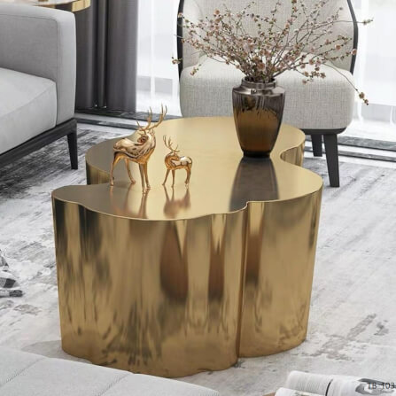 โต๊ะกลาง MJhomedesigns TB-103 สีทอง L130xW70xH40 cm_1