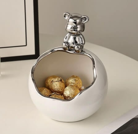 ถาดเก็บของ MJhomedesigns HC134 สีขาว L13.5xH18 cm_1