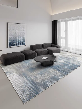 พรม MJhomedesigns Premium Carpet lreland-01 ขนาด 160 x 230 ซม. ฟ้า_1